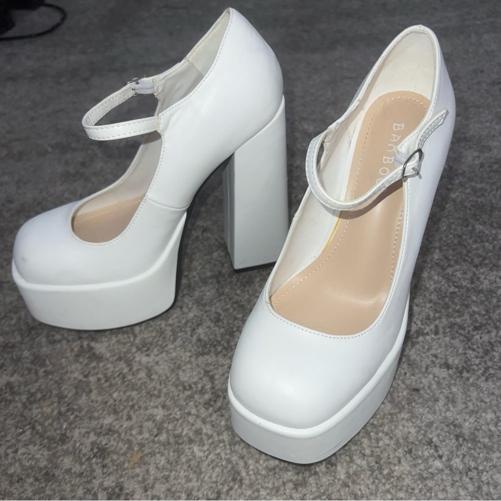 BAMBOO DOLLY PLATFORM CHUNKY HEELS